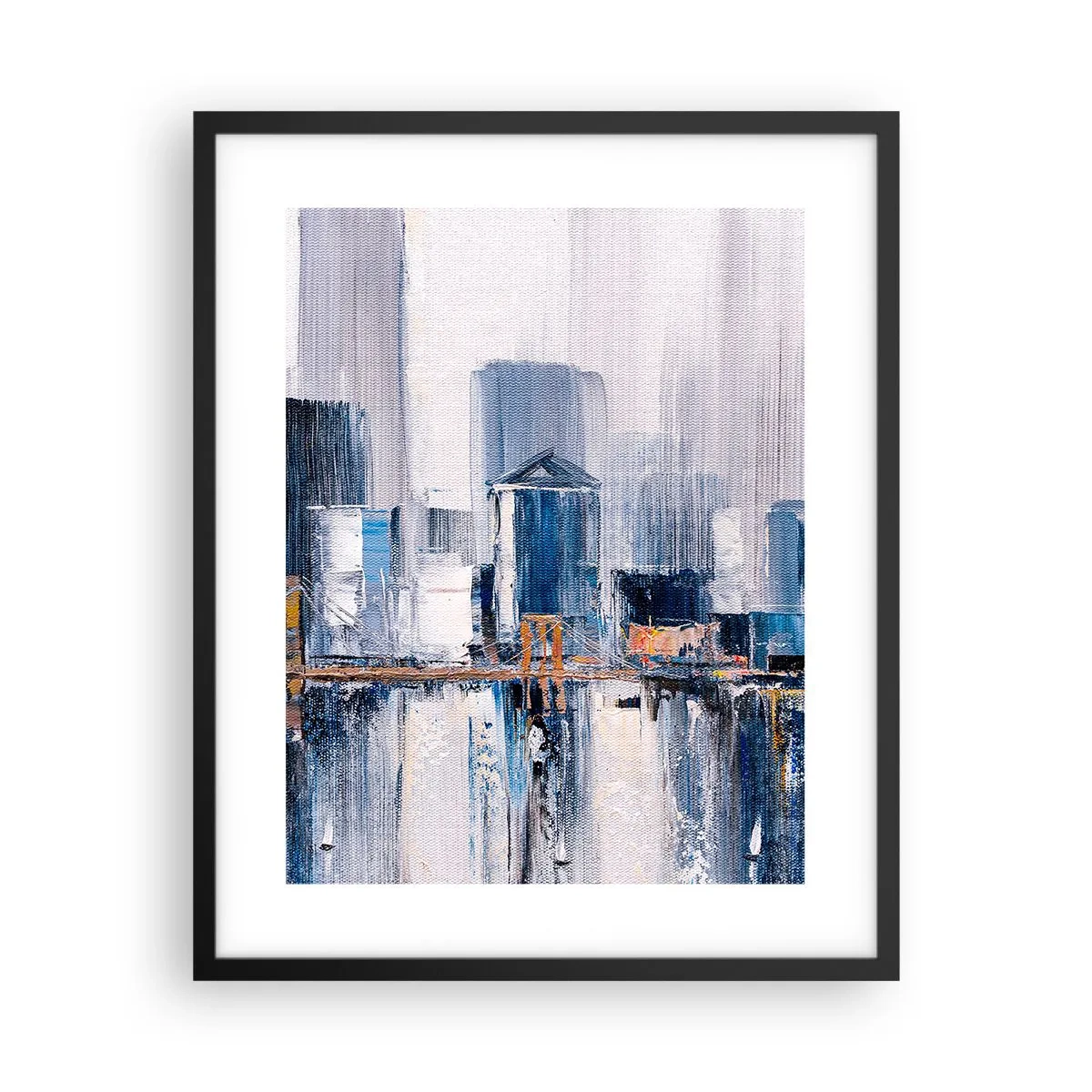 Affisch i svart ram - New York-impression - 40x50 cm
