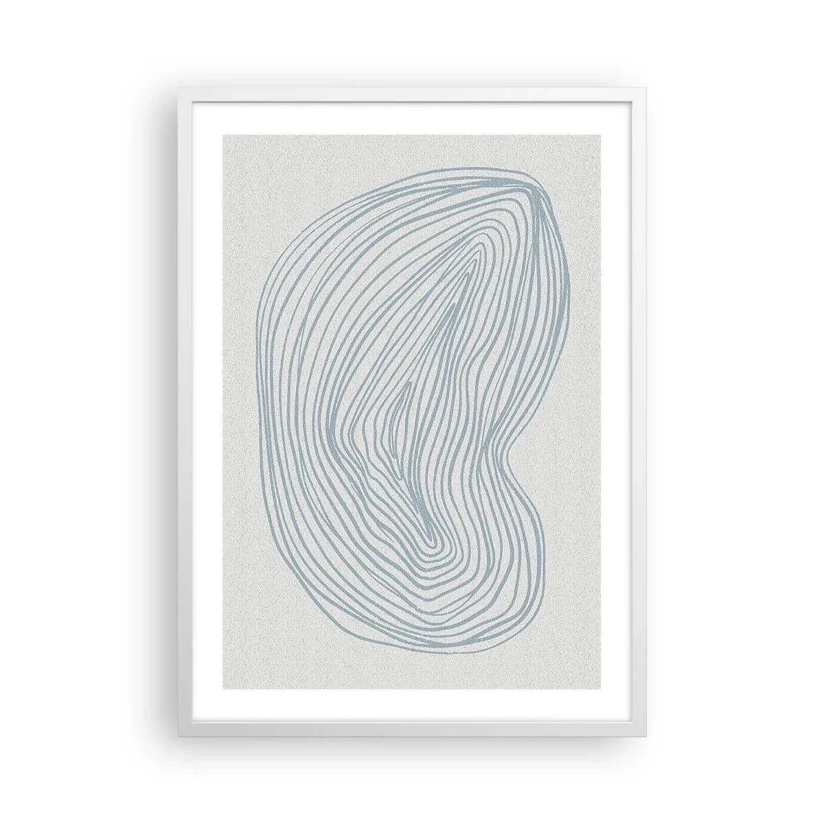 Affisch i vit ram - Droppens leende - 50x70 cm