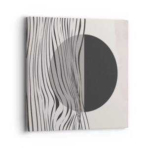 Canvastavla - Bild på duk - Halvdan komposition - 40x40 cm