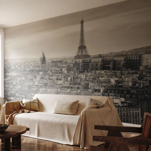 Fototapet Premium Canvas - Över Paris tak - Stad, Paris, Arkitektur - 250x175 cm