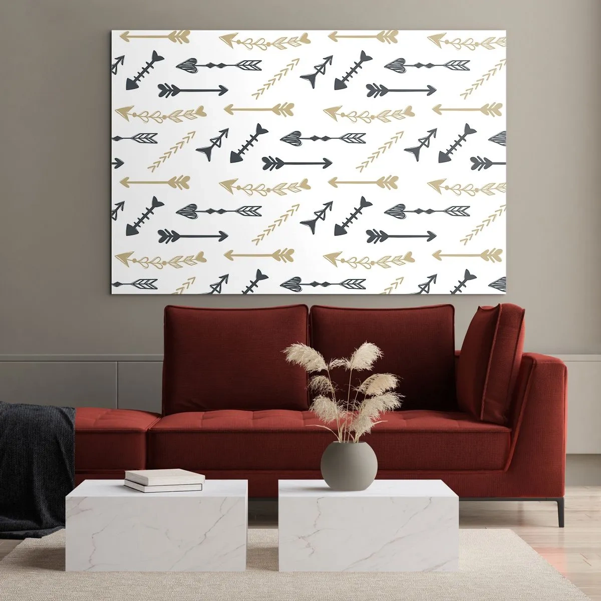 Glastavla - Bild på glas - Pilbågsskyttens sömn - 120x80 cm