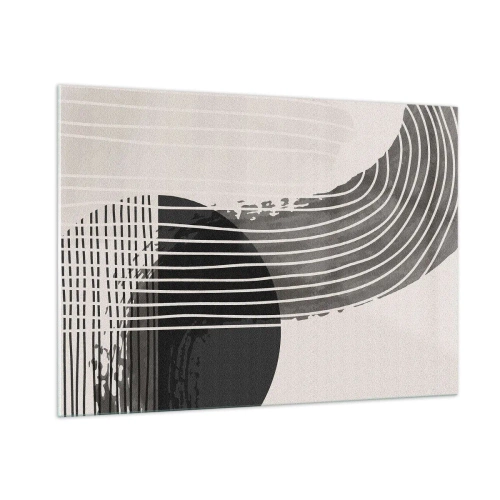 Glastavla - Bild på glas - Dit och tillbaka - 100x70 cm