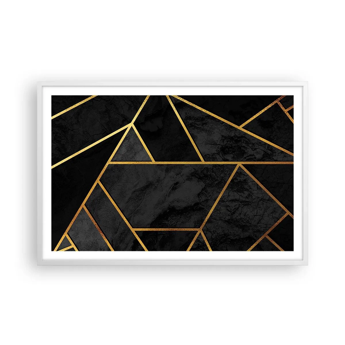 Affisch i vit ram - Mörker och sken - 91x61 cm