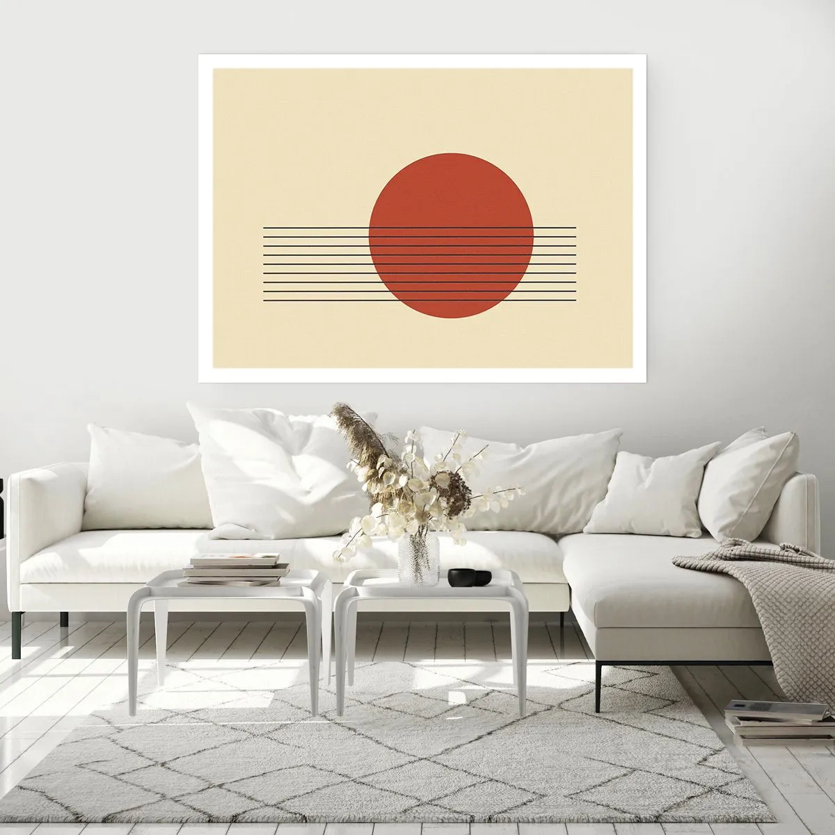 Affisch - Cirkel och linjer - 70x50 cm