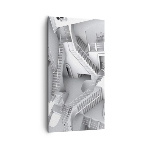 Canvastavla - Bild på duk - Rummets paradoxer - 55x100 cm
