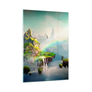 Glastavla - Bild på glas - Mellanhimmel - 50x70 cm