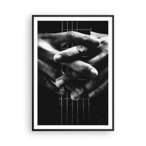 Affisch i svart ram - Artistens bön - 70x100 cm