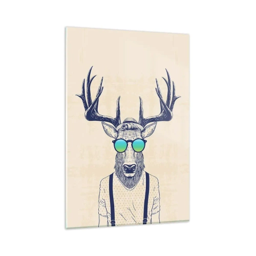 Glastavla - Bild på glas - Och vem väntade du på? - 80x120 cm