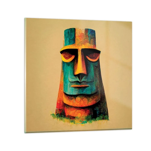 Glastavla - Bild på glas - Statylik, men ändå sympatisk - 60x60 cm