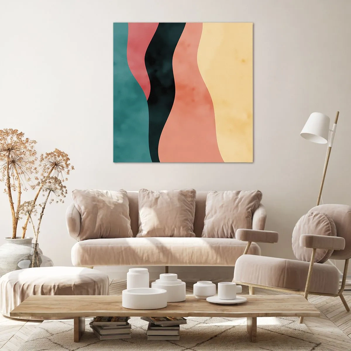 Canvastavla - Bild på duk - Enig oenighet - 40x40 cm