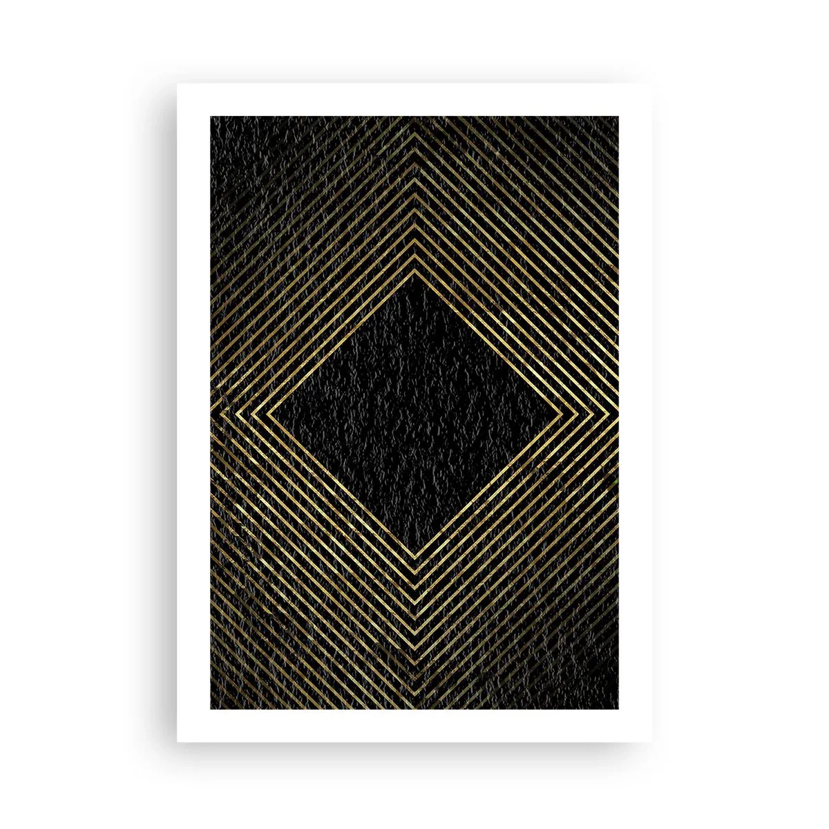Affisch - Geometri i glamourstil - 50x70 cm