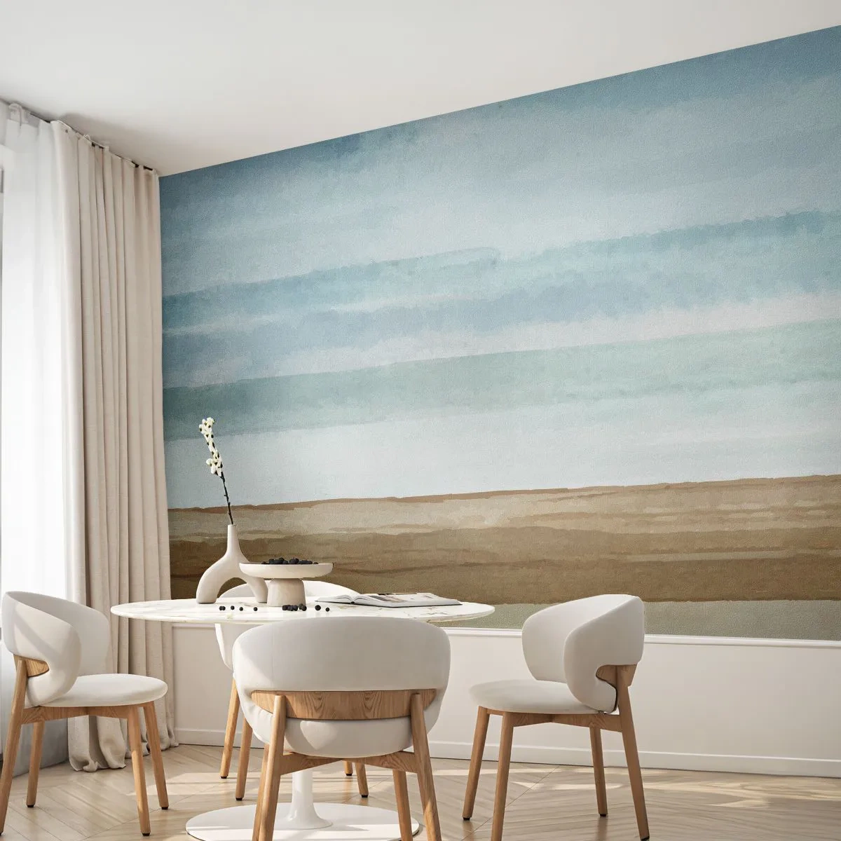 Fototapet Standard Eco - Svalkande - Abstraktion, Kust, Strand - 400x280 cm