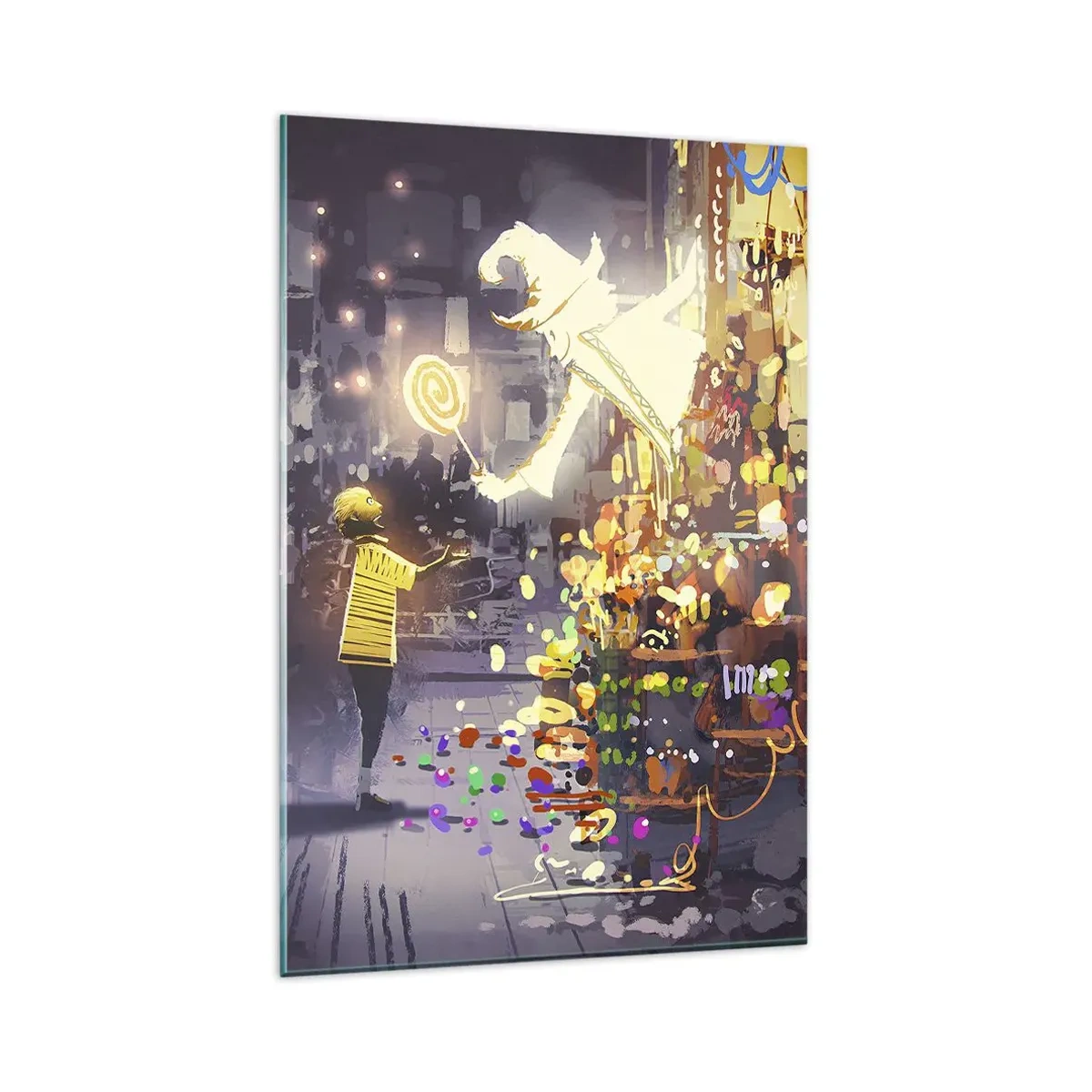 Glastavla - Bild på glas - Trolldom existerar - 80x120 cm