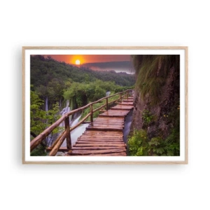 Affisch i ram av ljusek - Otrolig skönhet - 100x70 cm