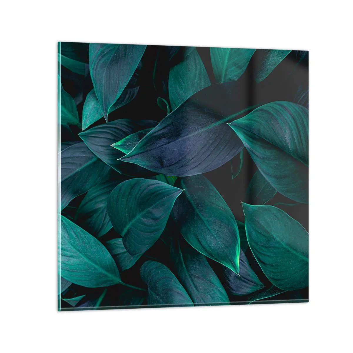 Glastavla - Bild på glas - Grönskan själv - 40x40 cm