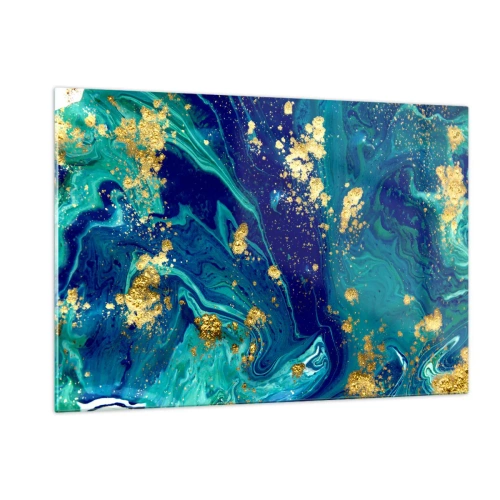 Glastavla - Bild på glas - Solflingor  - 120x80 cm