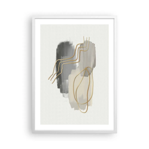 Affisch i vit ram - Varaktighet och rörelse - 50x70 cm