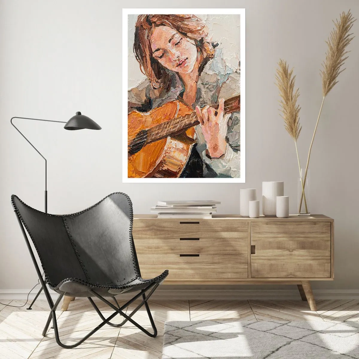 Affisch - Konsert för gitarr och en flickas hjärta - 30x40 cm