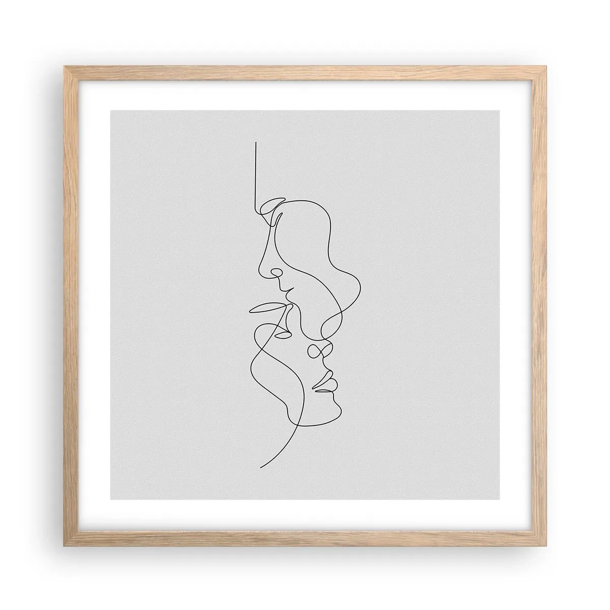 Affisch i ram av ljusek - Sentimentala lustens glöd - 50x50 cm