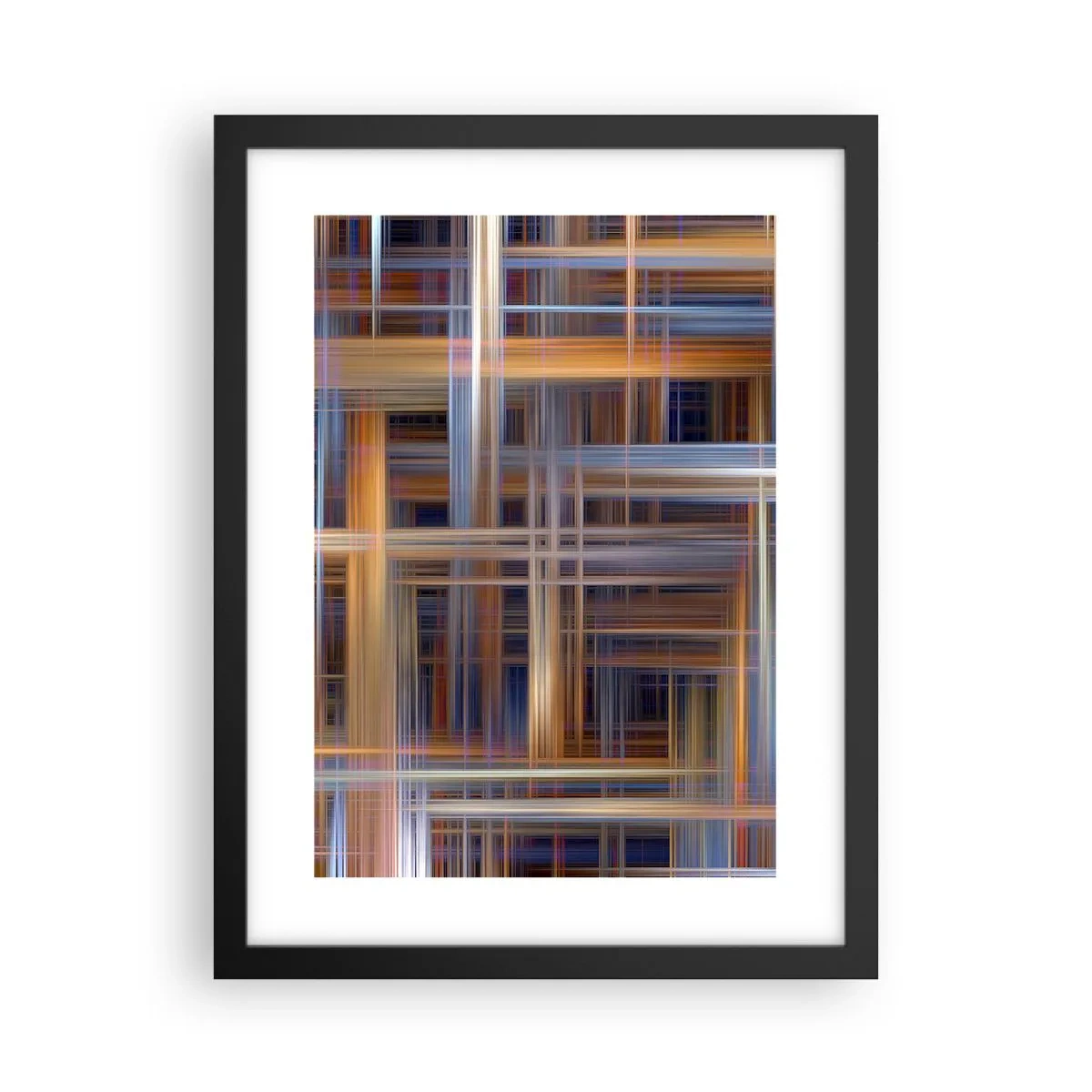 Affisch i svart ram - Vävd av ljus - 30x40 cm