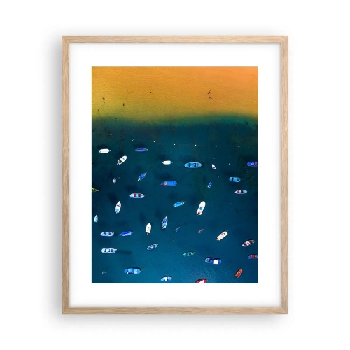 Affisch i ram av ljusek - Ett semesterspel - 40x50 cm