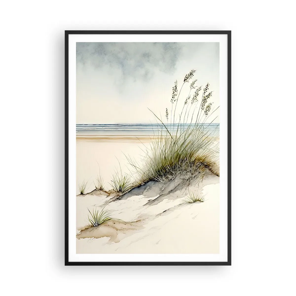 Affisch i svart ram - Smekta av vinden - 70x100 cm