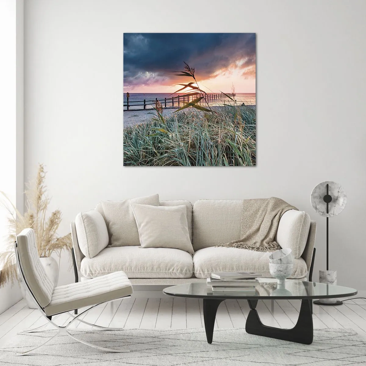 Glastavla - Bild på glas - Försvinner inte med vinden - 60x60 cm