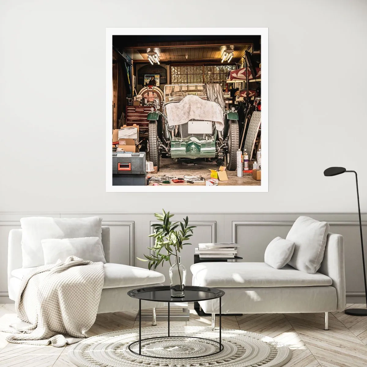 Affisch - Tillbaka till det förflutna - 40x40 cm