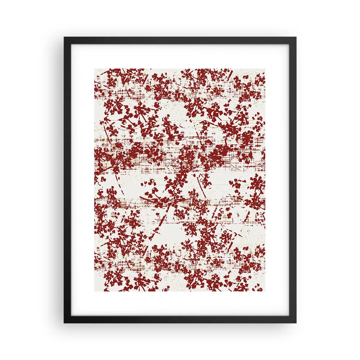 Affisch i svart ram - Som en gammal percale - 40x50 cm