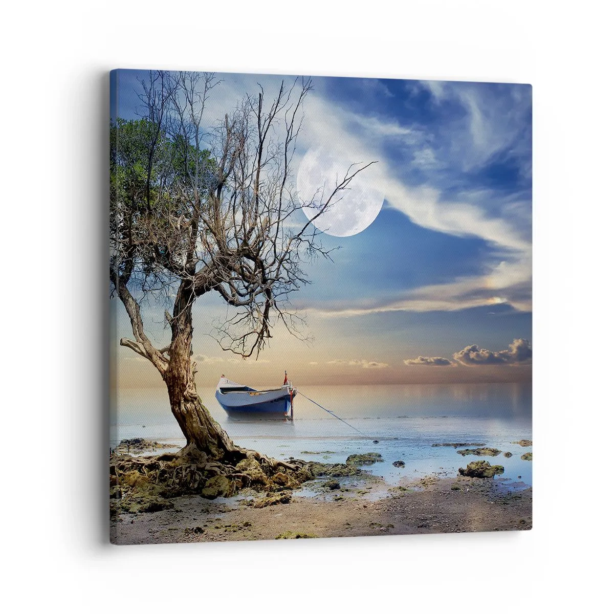 Canvastavla - Bild på duk - Är det slut eller början? - 40x40 cm