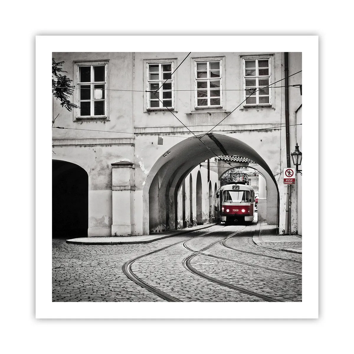 Affisch - Genom stadens labyrint - 60x60 cm