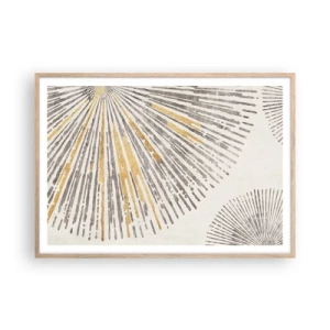 Affisch i ram av ljusek - Radiens skönhet - 100x70 cm