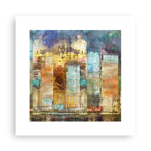 Affisch - Solig metropol - 30x30 cm