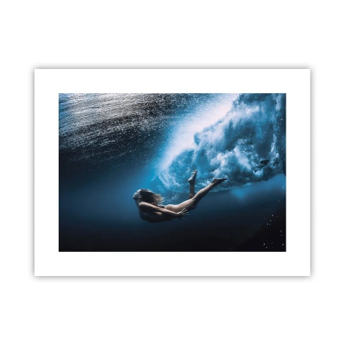 Affisch - Modern sjöjungfru - 40x30 cm