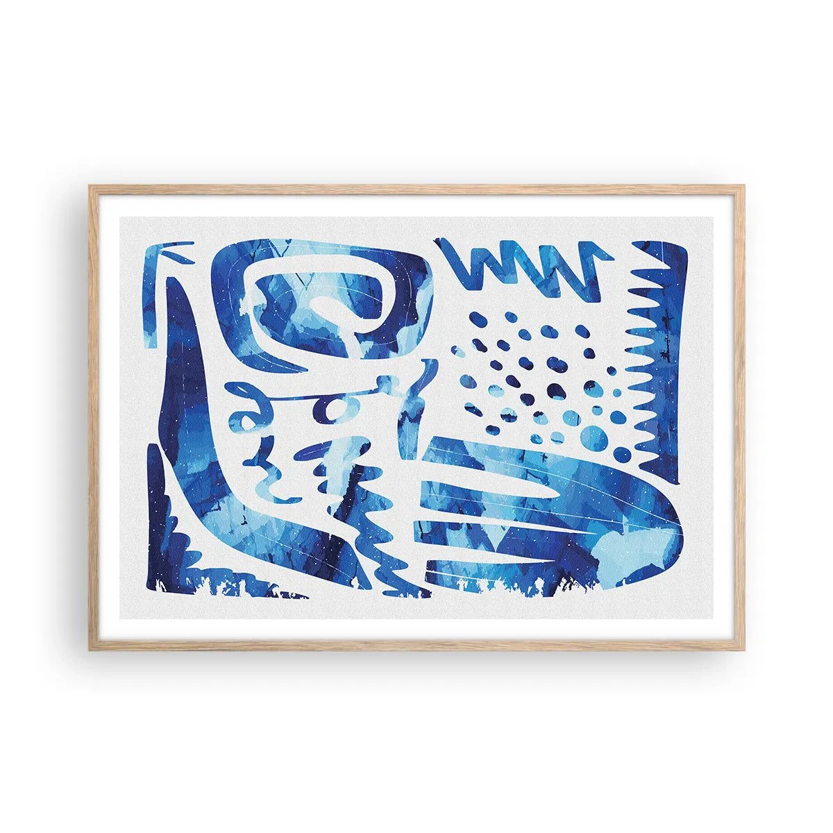 Affisch i ram av ljusek - Tillbaka till rötterna - 100x70 cm