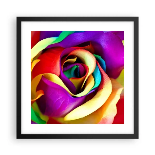 Affisch i svart ram - Det är omöjligt - 40x40 cm