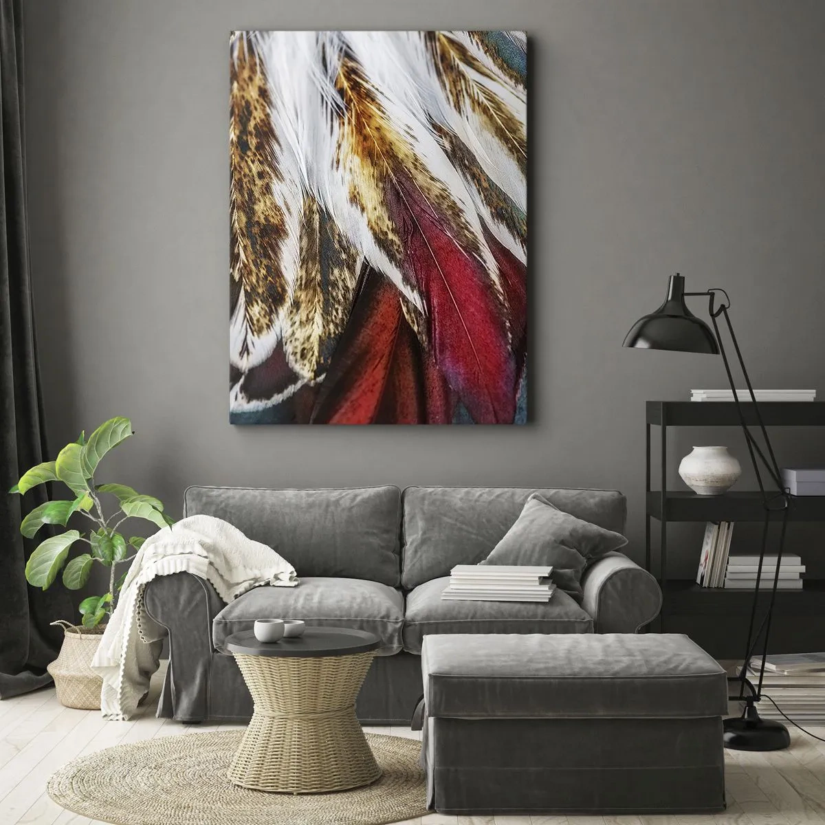 Canvastavla - Bild på duk - flyghemligheter - 55x100 cm