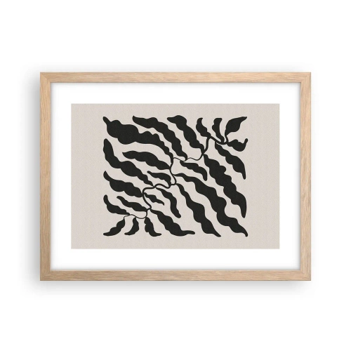 Affisch i ram av ljusek - Kvadratens natur - 40x30 cm