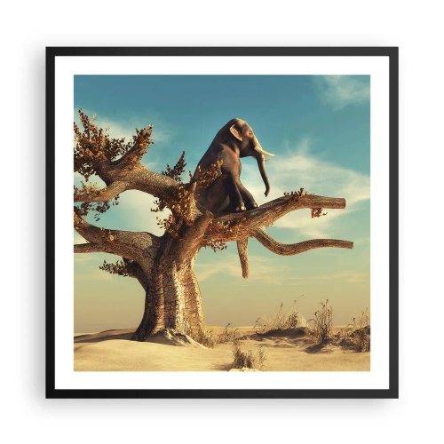 Affisch i svart ram - Ny synvinkel - 60x60 cm