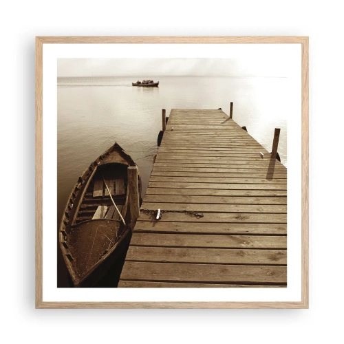 Affisch i ram av ljusek - Stora lugnet - 60x60 cm