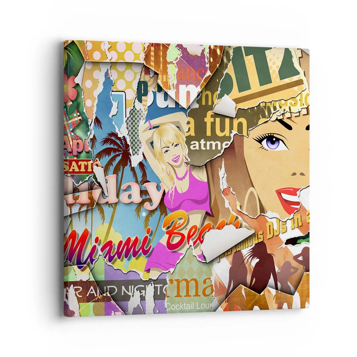 Canvastavla - Bild på duk - Sommarens återblickar - 40x40 cm