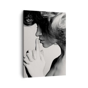 Canvastavla - Bild på duk - Lyssnar på sig själv - 50x70 cm