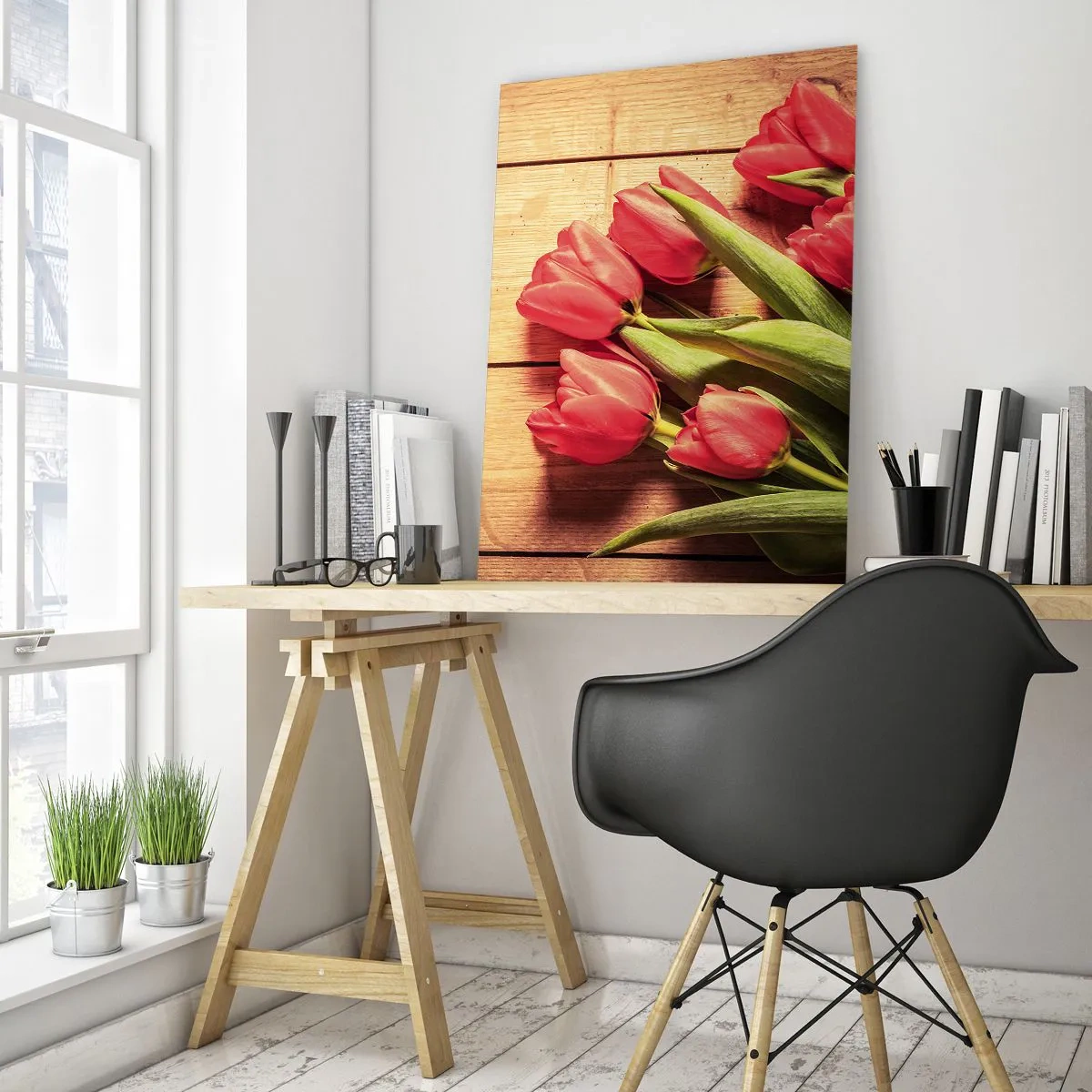Glastavla - Bild på glas - Vårförklaran - 50x70 cm