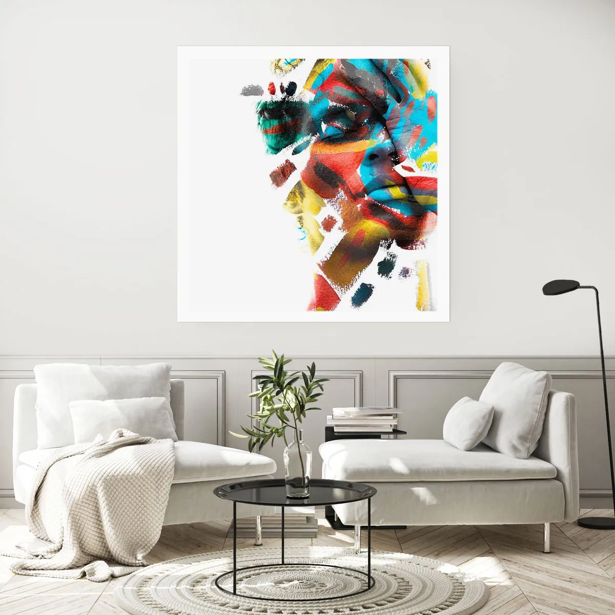 Affisch - Färgrik personlighet - 60x60 cm