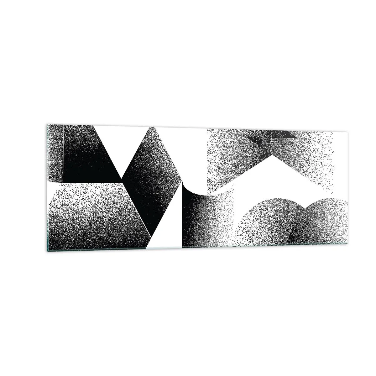 Glastavla - Bild på glas - Vinklar och ovaler - 140x50 cm