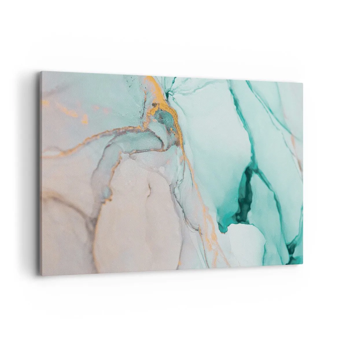 Canvastavla - Bild på duk - Formernas och färgernas dans - 100x70 cm
