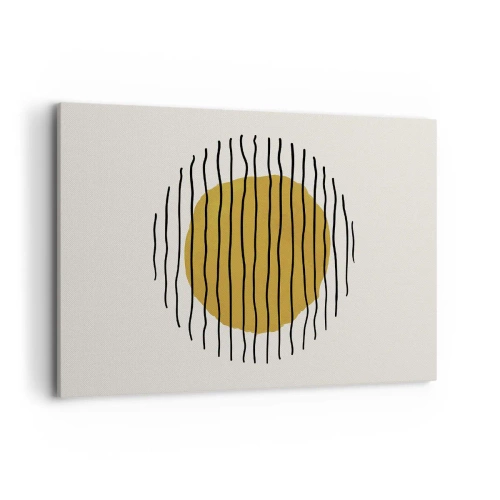 Canvastavla - Bild på duk - Abstraktion som darrar av glöd - 120x80 cm