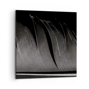 Canvastavla - Bild på duk - Fjäder - en underbar konstruktion - 50x50 cm