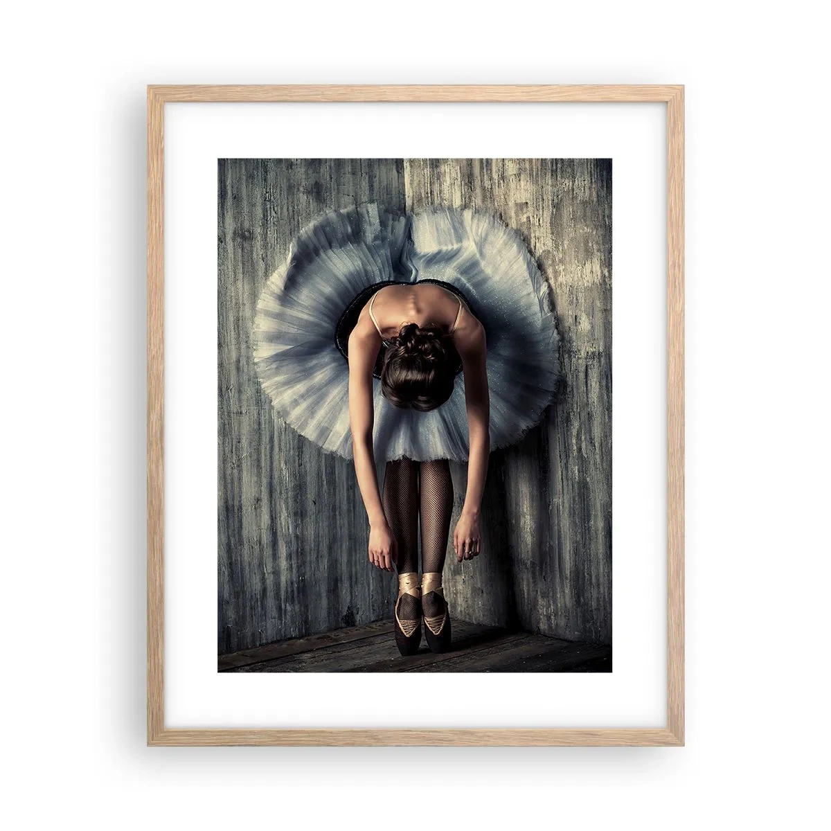 Affisch i ram av ljusek - När musiken tystnar - 40x50 cm