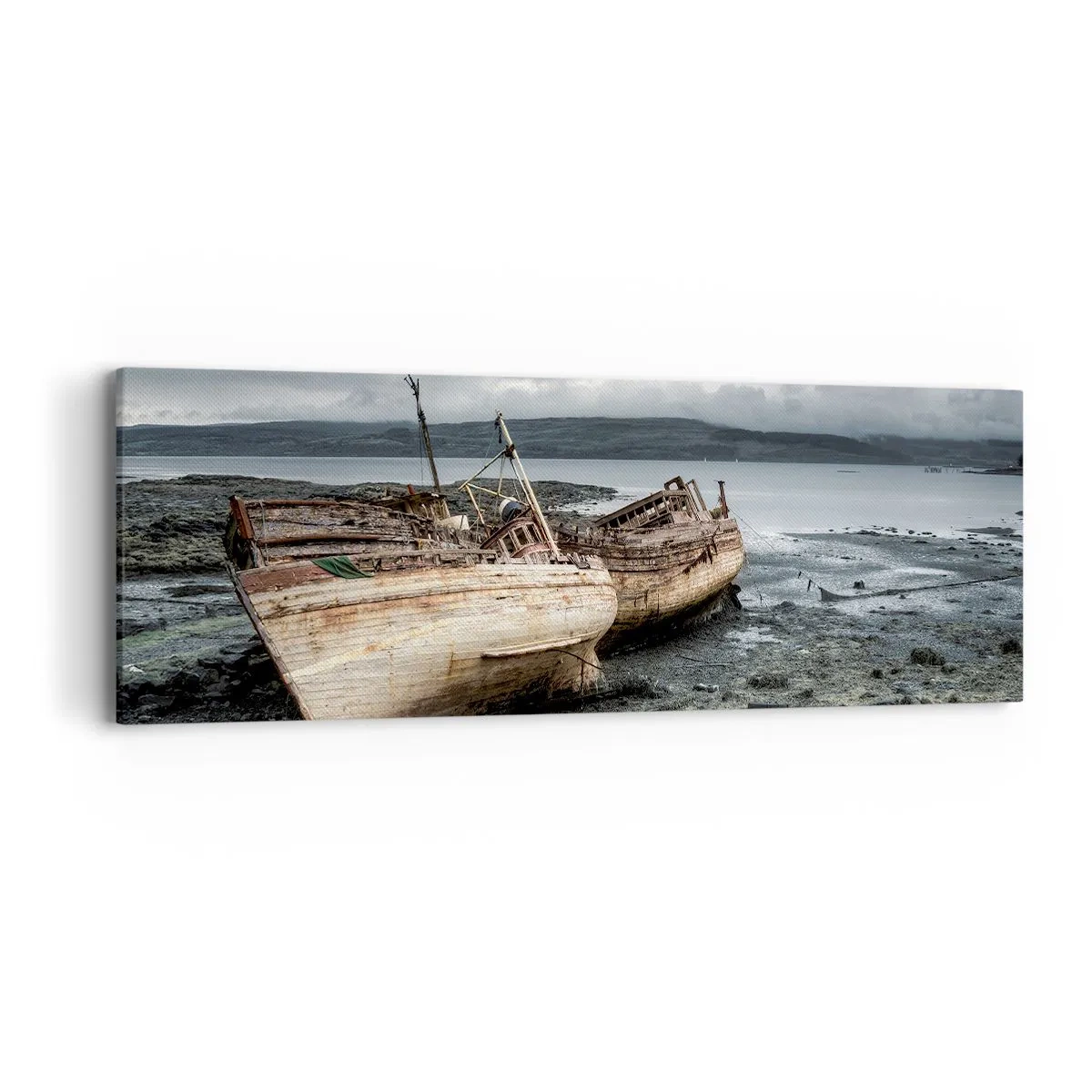 Canvastavla - Bild på duk - "Bemött svårigheterna med värdighet" - 90x30 cm